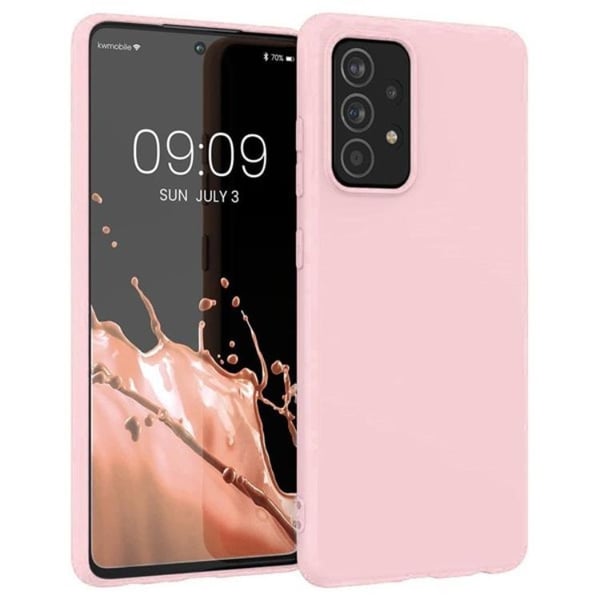 Mobilskal till Galaxy A22 4G Slilkon - Rosa