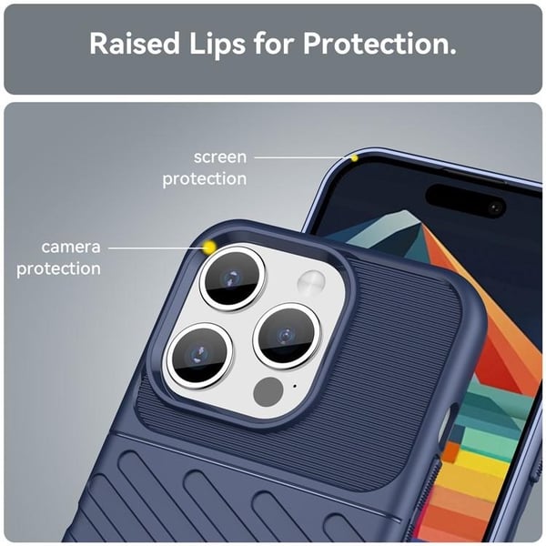 Mobilskal till iPhone 15 Pro Max Twill Thunder - Blå