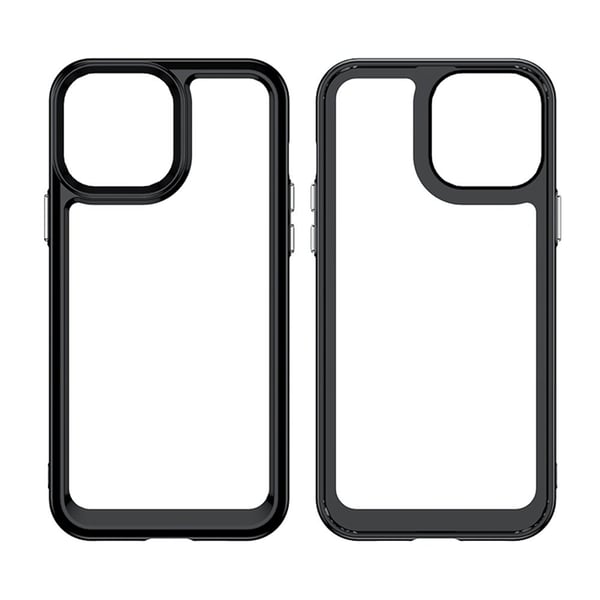 Mobilskal till iPhone 12 Pro Max Outer Space Gel Frame - Röd