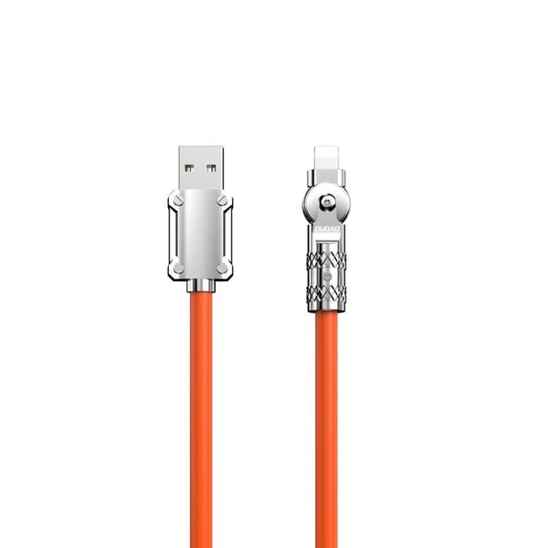 Dudao Kabel USB-A Till Lightning (1m) Angled - Orange