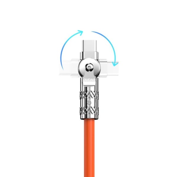Dudao Kabel USB-A Till Lightning (1m) Angled - Orange
