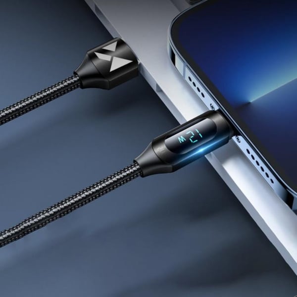 Wozinsky USB-A till Lightning kabel 2m - Svart