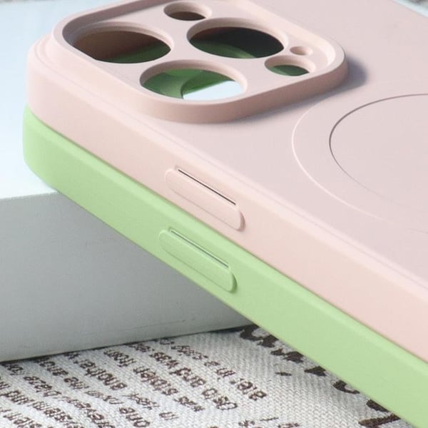 Mobilskal till iPhone 15 Pro MagSafe Silikon - Rosa