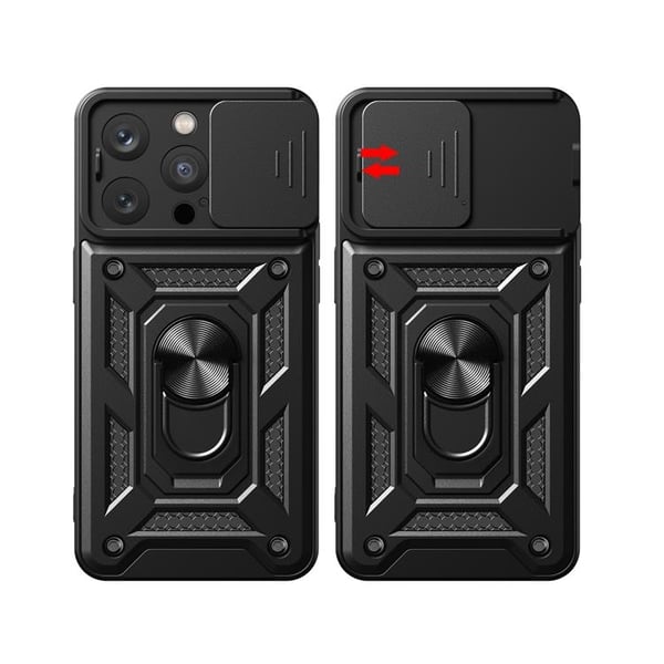 Mobilskal till iPhone 15 Pro Camshield Hybrid Armor - Rosa