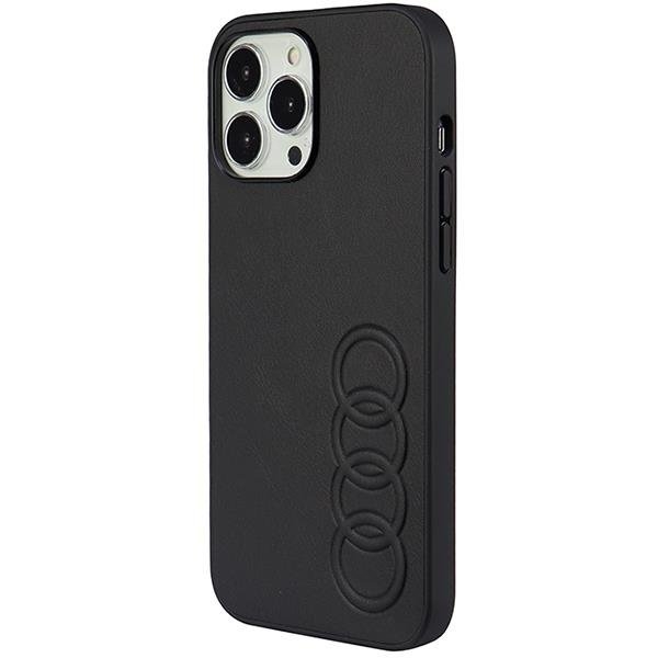 Audi Mobilskal till iPhone 13 Pro Max Synthetic Läder - Svart