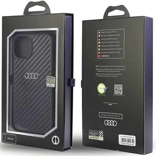 Audi Mobilskal till iPhone 14 Carbon Fiber - Svart