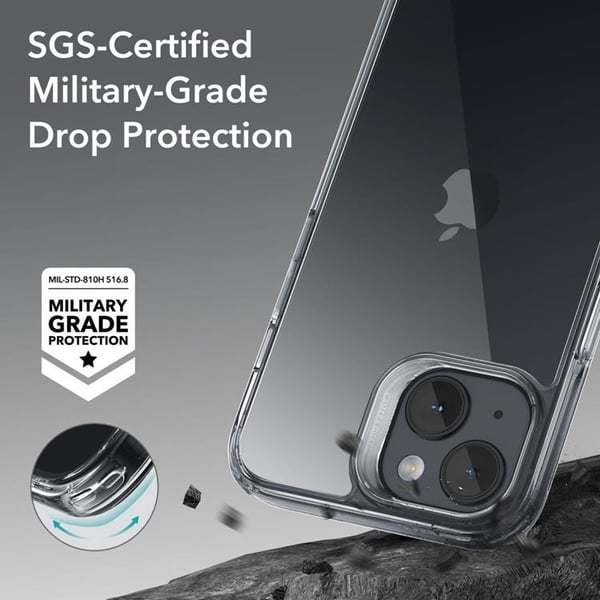 ESR Mobilskal till iPhone 15 Plus Ice Shield - Clear