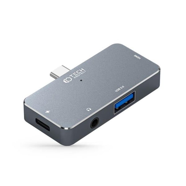 Tech-Protect V6 Hub Adapter 4in1 - Grå