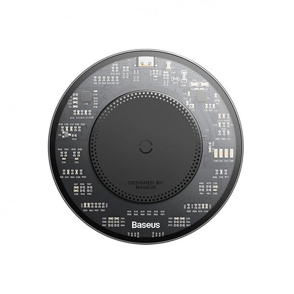 Baseus Induktionsoplader Med USB-C Kabel - Sort