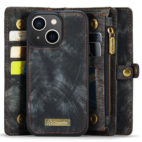CASEME iPhone 15 Plus Plånboksfodral 008 Detachable - Svart