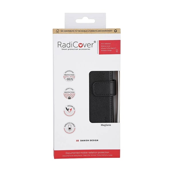 Radicover iPhone 15 Pro Max Pung Etui Magsafe RFID - Sort