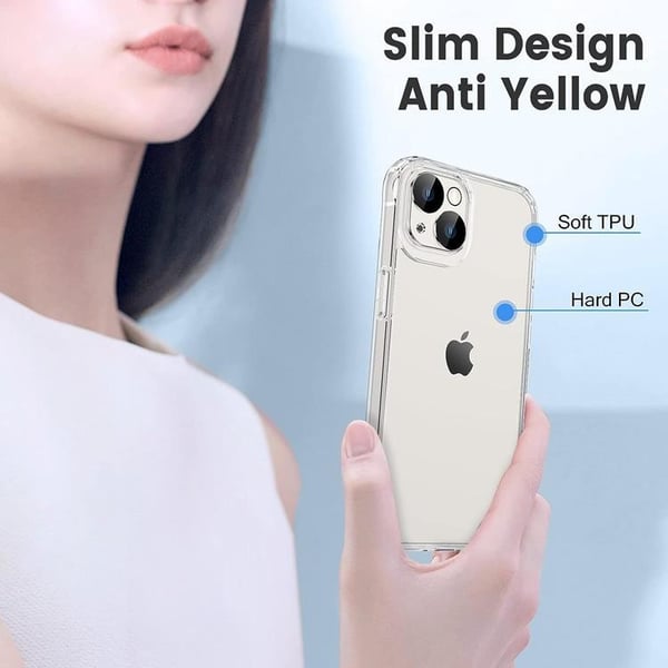 [3in1] BOOM Mobilskal till iPhone 11 Härdat Glas Kameralinsskydd - Clear