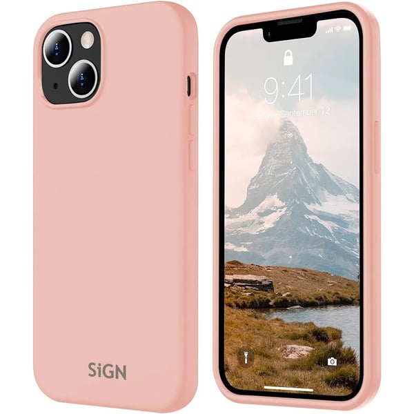 SiGN Mobilskal till iPhone 15 Plus Liquid Silikon - Rosa