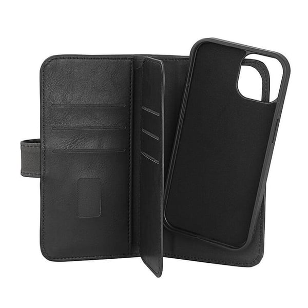 [2in1] Gear iPhone 15 Plånboksfodral Magsafe - Svart
