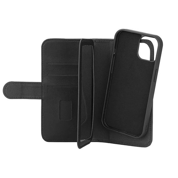 [2in1] Gear iPhone 15 Plånboksfodral Magsafe - Svart