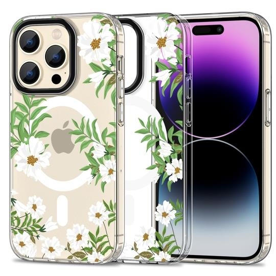 Tech-Protect telefontaske til iPhone 15 Pro Magsafe Mood - Spring Daisy