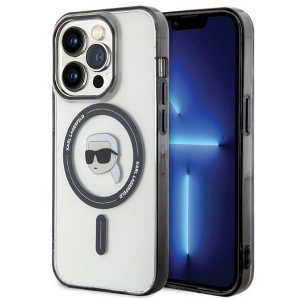 Karl Lagerfeld Mobilskal till iPhone 15 Pro Magsafe IML Karl`s Head Karl Lagerfeld Mobilskal till iPhone 15 Pro Magsafe IML Karl`s Head