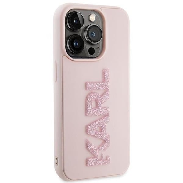 Karl Lagerfeld Mobilskal till iPhone 15 Pro Max 3D Glitter Logo