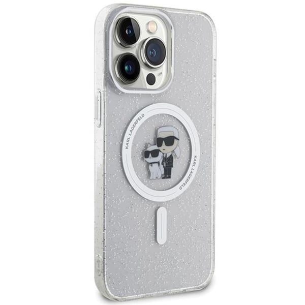 KARL LAGERFELD Mobilskal till iPhone 15 Pro Max Magsafe Glitter