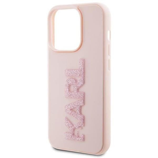 Karl Lagerfeld Mobilskal till iPhone 15 Pro 3D Glitter Logo