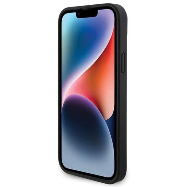 Ferrari Mobilskal till iPhone 15 Plus Twist Metal Logo - Svart