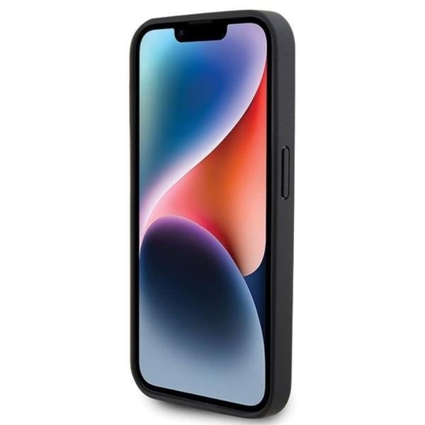 BMW Mobilskal till iPhone 15 Pro Magsafe Läder Hot Stamp - Svart