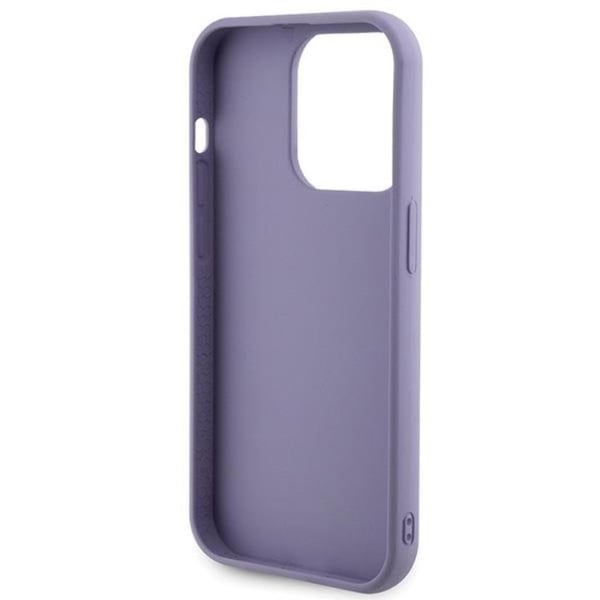 Guess Mobilskal till iPhone 15 Pro Sequin Script Metal - Lila
