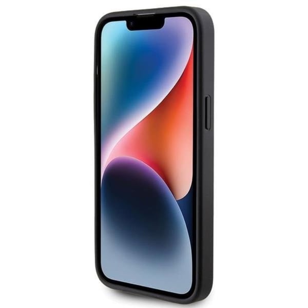 Guess Mobilskal till iPhone 15 Pro Metall Gold Logo - Grå