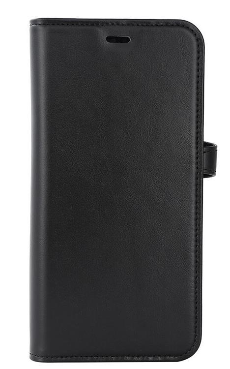 BUFFALO äkta läder iPhone 15 Pro Max Plånboksfodral Magsafe 3 Slots - Svart