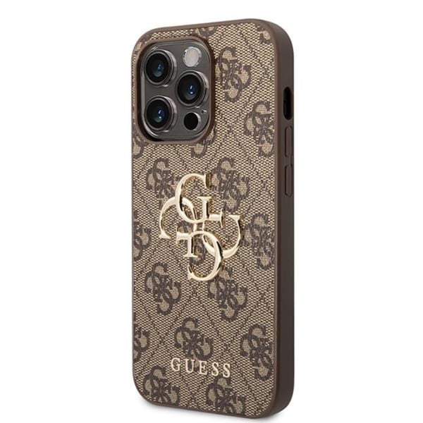 Guess iPhone 15 Pro Max Mobilskal Big Metall Logo - Brun