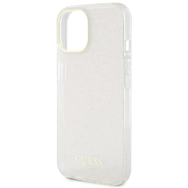 Guess Mobilskal till iPhone 15 IML Faceted Mirror Disco Iridescent