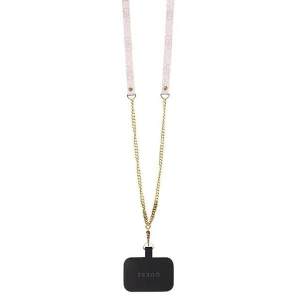 Guess Mobilskal till iPhone 13 Pro Crossbody Metall Logo - Rosa