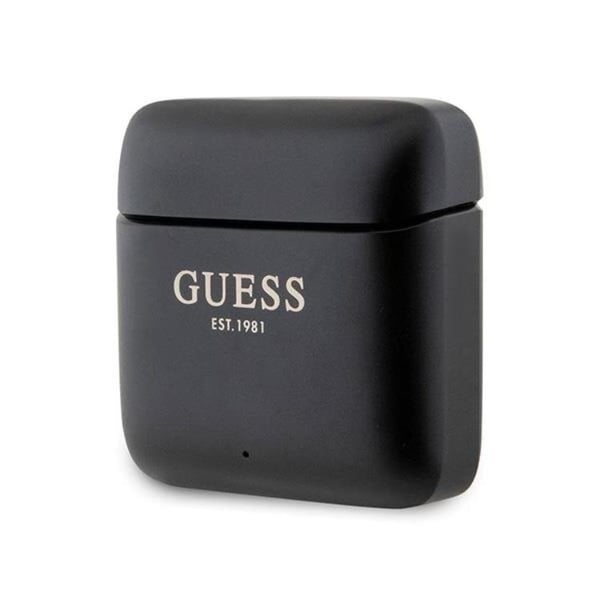 Guess TWS Bluetooth In-Ear Hörlurar + Dock Printed Logo Svart