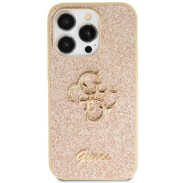 Guess Mobilskal till iPhone 13 Pro/13 Glitter Script Big - Guld