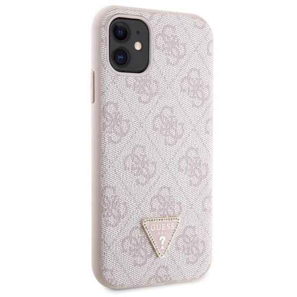 Guess Mobilskal till iPhone 11/XR Crossbody Metall Logo - Rosa