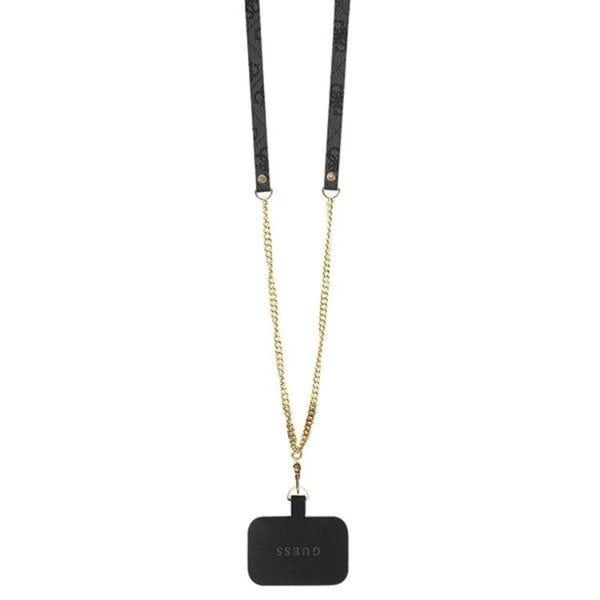 Guess Mobilskal till iPhone 11/XR Crossbody Metall Logo - Svart