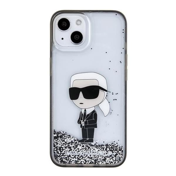Karl Lagerfeld Mobilskal till iPhone 15 Liquid Glitter Ikonik