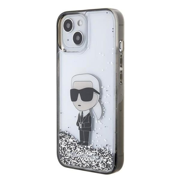 Karl Lagerfeld Mobilskal till iPhone 15 Liquid Glitter Ikonik