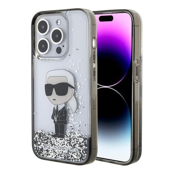 Karl Lagerfeld Mobilskal till iPhone 15 Pro Max Liquid Glitter Ikonik