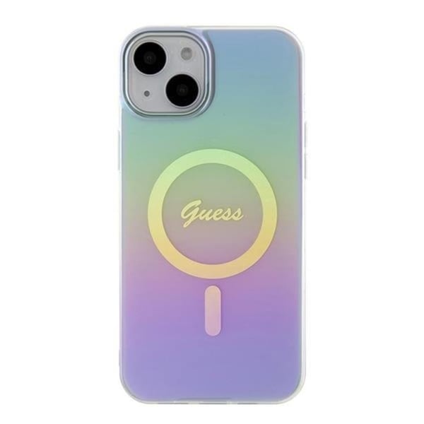 Guess Mobilskal till iPhone 15 Magsafe IML Iridescent - Lila