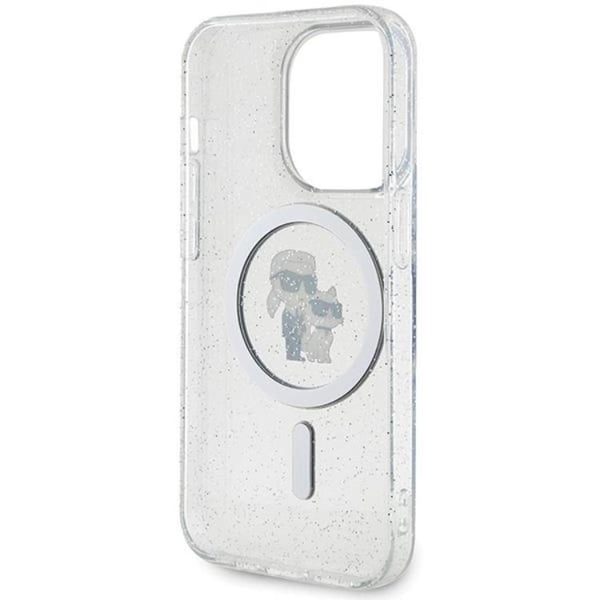 KARL LAGERFELD Mobilskal till iPhone 14 Pro Max Magsafe Glitter - Clear
