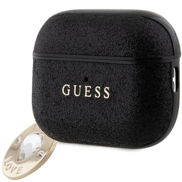 Guess AirPods Pro 2 Taske Fast Glitter Hjerte Diamantcharme