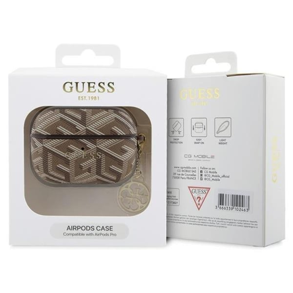 Guess AirPods Pro Skal GCube Charm - Brun