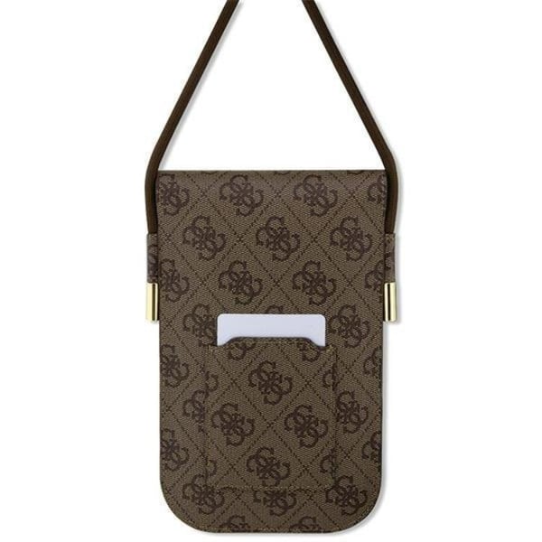 Guess Halsbandsfodral Metall Script Logo - Brun