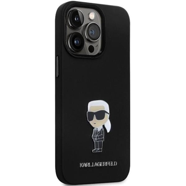 KARL LAGERFELD Mobilskal till iPhone 13 Pro/13 Silikon Ikonik Metal