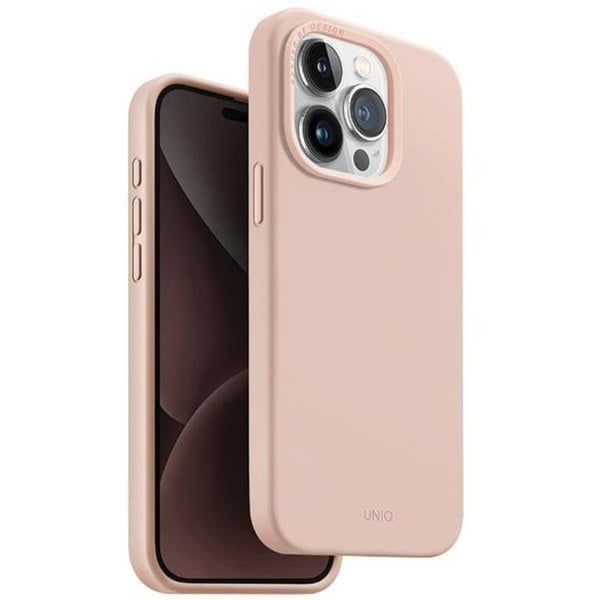 UNIQ Telefontaske til iPhone 15 Pro Max Magsafe Lino Hue - Lyserød UNIQ Telefontaske til iPhone 15 Pro Max Magsafe Lino Hue - Lyserød