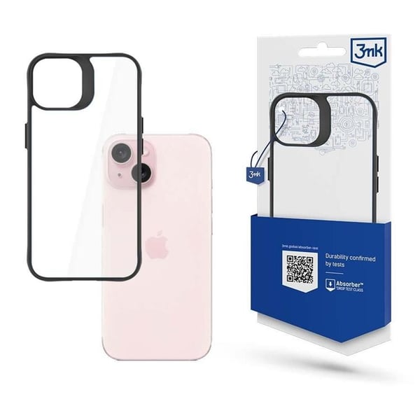 3MK Mobilskal till iPhone 15 Satin Armor Plus - Clear