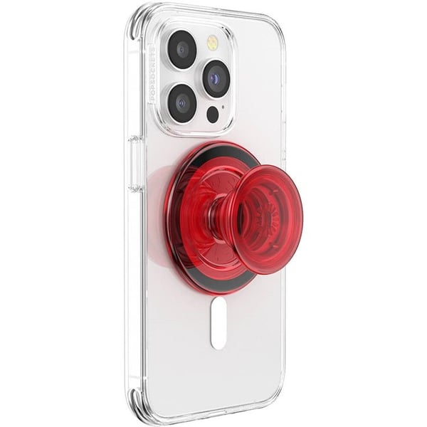 POPSOCKETS PopGrip för Magsafe - Danger Röd Transparent