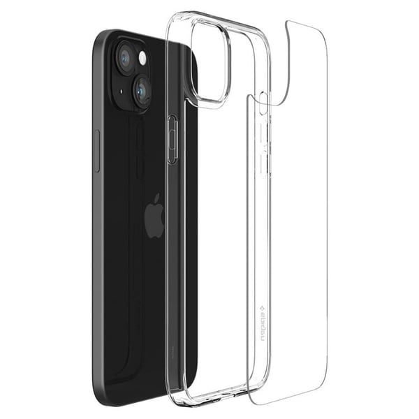 Spigen Mobilskal till iPhone 15 Plus Airskin Hybrid - Crystal Clear