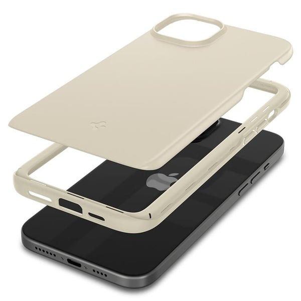 Spigen Mobilskal till iPhone 15 Plus Thin Fit - Mute Beige